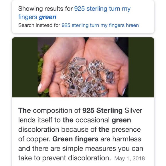 Sterling silver Pendant with CZ with necklace - Picture 5 of 5